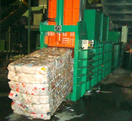 Close-End Baler - TCB 0810 SERIES. Close-End Baler - HDPE packaging