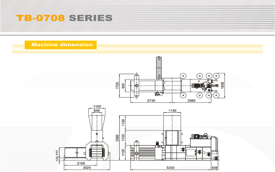 Machine Dimension TB-0708 Series