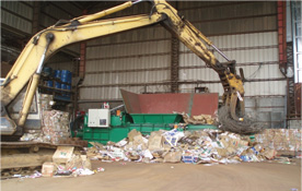 Pemberian Makan dengan Excavator